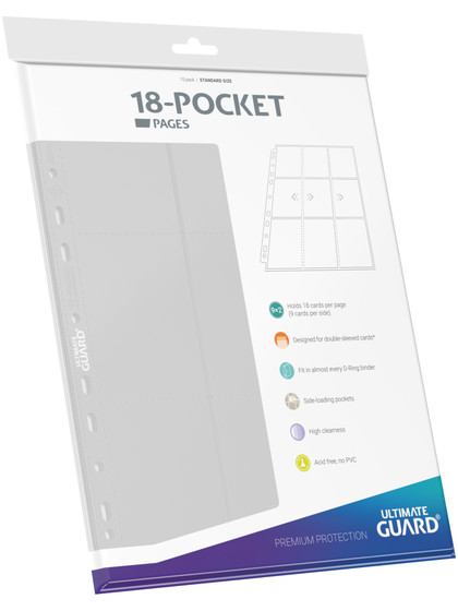 Ultimate Guard - 18-Pocket Side-Loading Pages (White) 10 pages