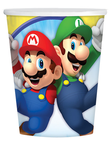 Super Mario - Mario & Luigi Paper Cups 8-Pack