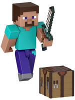 Minecraft - Steve with Sword and Crafting Table