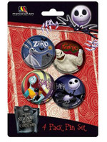 Nightmare before Christmas Pin Set 4-Pack