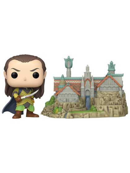 Funko POP! Town: The Lord of the Rings - Elrond with Rivendell