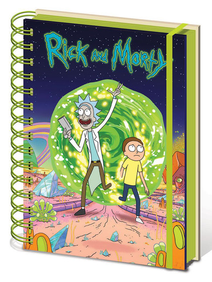 Rick and Morty Portal Notebook A5