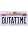 Back To The Future - Outatime Delorean License Plate Metal Sign