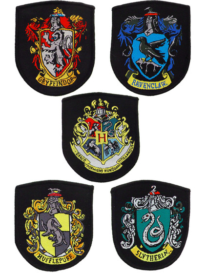 Harry Potter - House Crests Patches 5-Pack 