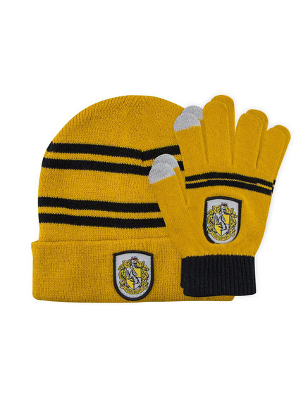 Harry Potter - Hufflepuff Beanie & Gloves Set for Kids