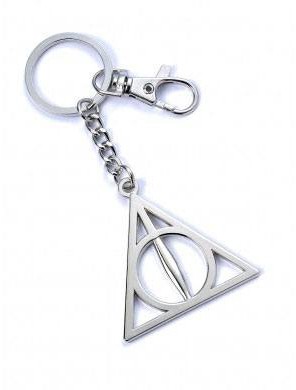 Harry Potter - Deathly Hallows Keychain (silver plated)