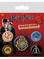 Harry Potter - Hogwarts Pin Badges 5-Pack