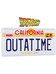 Back To The Future - OUTATIME DeLorean License Plate - 1/1