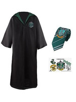 Harry Potter - Robe, Necktie & Tattoo Set Slytherin