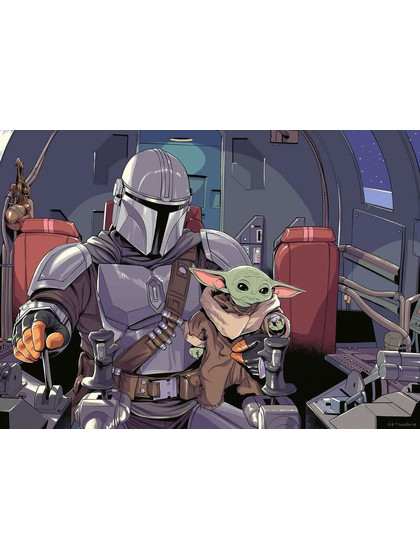 Star Wars - The Mandalorian Cartoon Jigsaw Puzzle (1000 pieces)