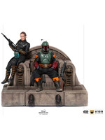 Star Wars The Mandalorian - Boba Fett & Fennec on Throne Deluxe Art Scale