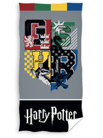 Harry Potter - Hogwarts Crest Houses Towel - 70 x 140 cm
