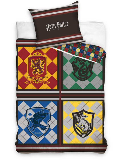 Harry Potter - House Crest Quilt Duvet Set 160 x 200