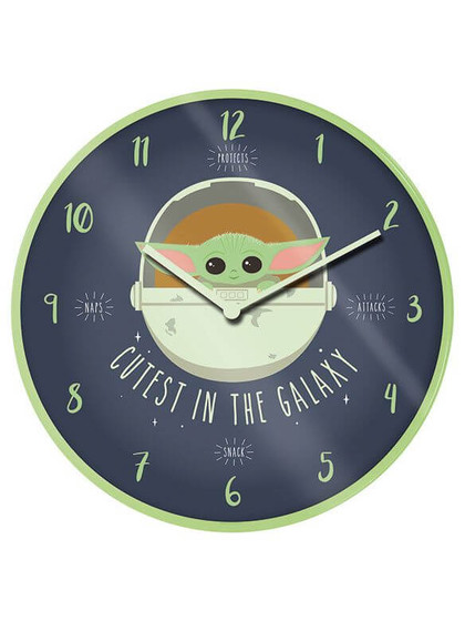 Star Wars: The Mandalorian - Cutest In The Galaxy Wall Clock