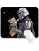 Star Wars - Mandalorian holding the Child Mouse Pad