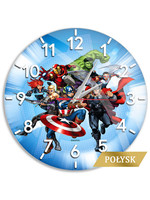 Marvel - Avengers Glossy Blue Wall Clock