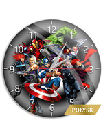 Marvel - Avengers Black Glossy Wall Clock