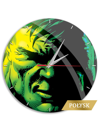 Marvel - Hulk Face Glossy Wall Clock