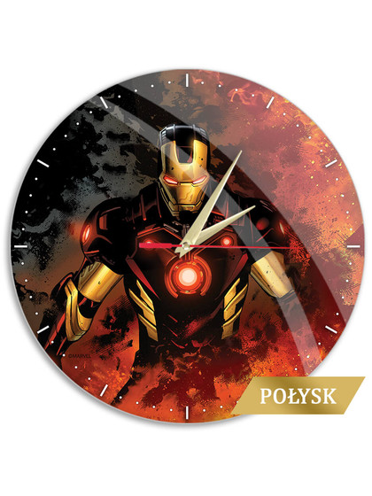 Marvel - Iron Man Fire Glossy Wall Clock