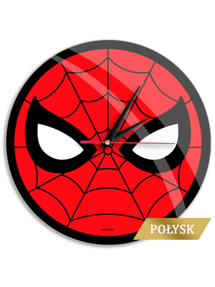 Marvel - Spider-Man Mask Glossy Wall Clock