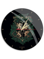 Harry Potter - Hogwarts Black and Green Glossy Wall Clock