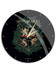Harry Potter - Hogwarts Black and Green Glossy Wall Clock
