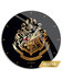 Harry Potter - Hogwarts Logo Black Wall Clock