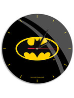 DC Comic - Batman Logo Black Glossy Wall Clock