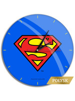 DC Comic - Superman Logo Blue Glossy Wall Clock