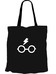 Harry Potter - Glasses Black Tote Bag