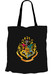 Harry Potter - Hogwarts Logo Black Tote Bag