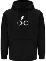 Harry Potter - Lightning and Glasses Black Hoodie