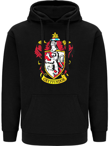 Harry Potter - Gryffindor Logo Black Hoodie