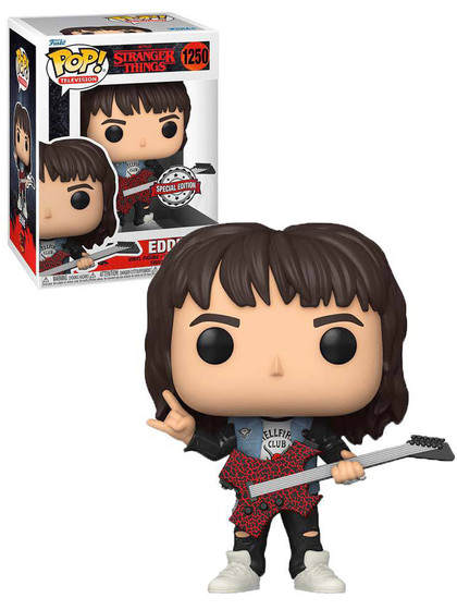 Funko POP! Television: Stranger Things - Eddie with Guitar (Special Edition) - DAMAGED PACKAGE