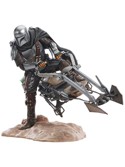 Star Wars: The Mandalorian - Din Djarin on Speeder Bike Premier Collection - 1/7