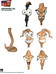 Earthworm Jim - Worm Body & Jim Heads Accessory Pack