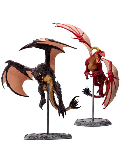 World of Warcraft - Red Highland Drake and Black Proto-Drake