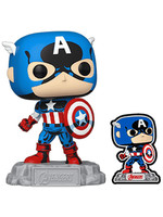 Funko POP! Marvel: Avengers Beyond Earth's Mightiest - Captain America with Pin